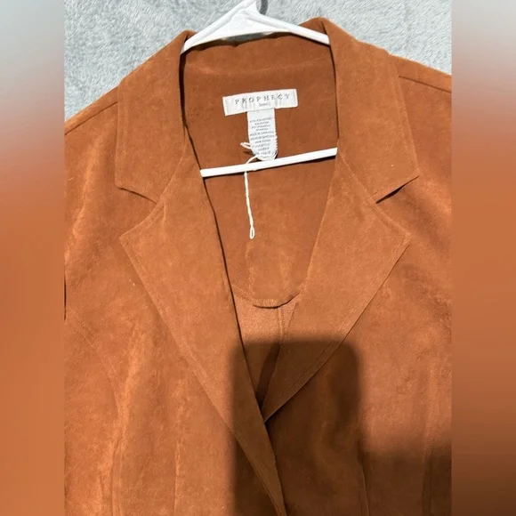 NWOT Prophecy Dress Woman Rust Orange 2-Button Blazer Suit Jacket Size 18 - Picture 6 of 9